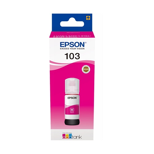 Картридж струйный Epson 103M C13T00S34A пурпурный (7500стр.) (65мл) для Epson L3100/3110/3150