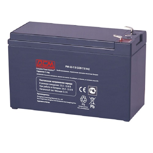 Батарея для ИБП 12-7 Powercom PM-12-7.0 (12V 7.2Ah)