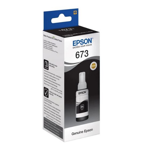 Чернила Epson 673 EcoTank Ink black < C13T67314A> 
