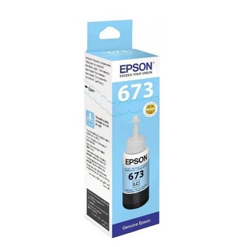 Чернила Epson 673 EcoTank Ink light cyan <C13T673598>