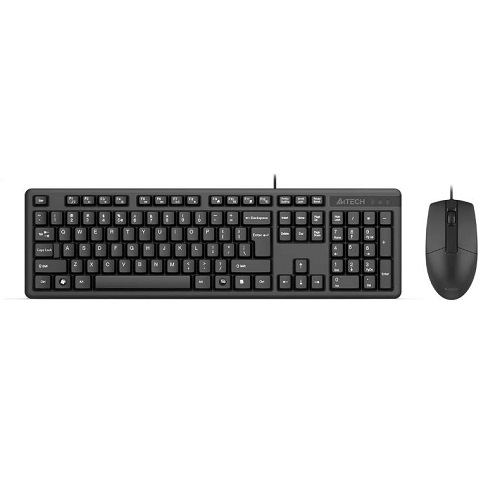 Клавиатура + мышь A4Tech KR-3330S клав:черный мышь:черный USB