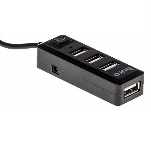 Разветвитель USB 2.0 Buro BU-HUB4-0.5L-U2.0