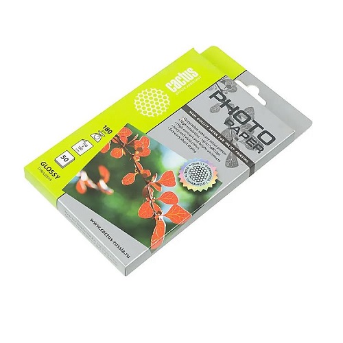 Фото-карточка Cactus 10х15 180 г/м2 глянцевая 50л.