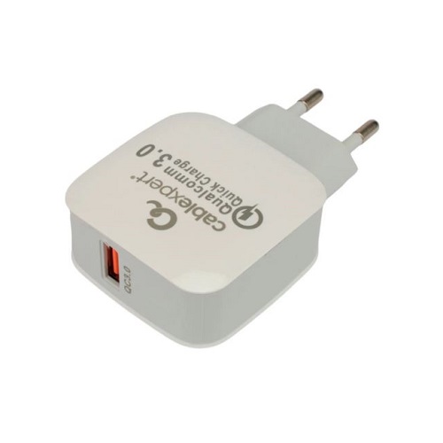 Зарядное устройство сетевое Cablexpert MP3A-PC-40 3А, QC3.0