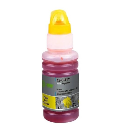 Чернила Cactus CS-GI41Y GI-41 Y желтый 70мл