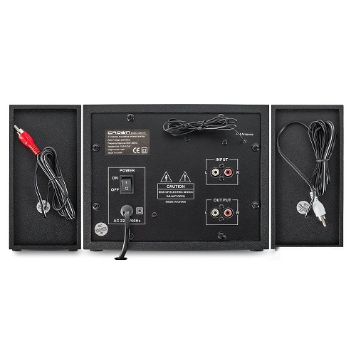 Колонки 2.1 Crown CMBS-161 16W, Bluetooth, FM, USB, ПДУ