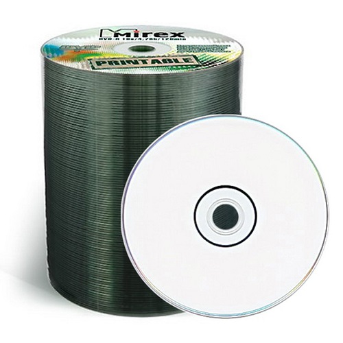 Диск DVD+R Mirex 4.7Gb Printable