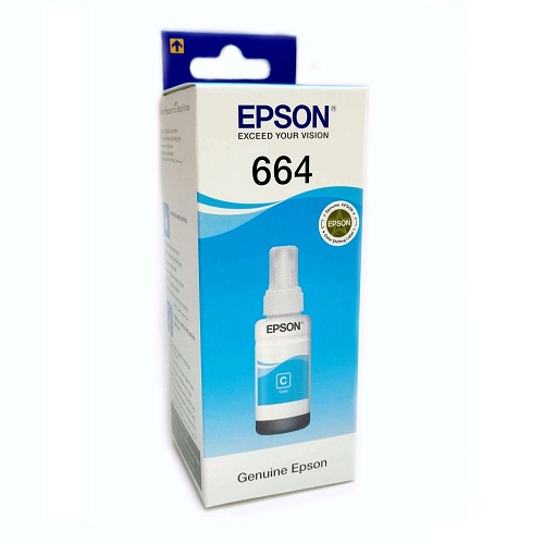 Картридж Epson C13T66424A cyan для L100 (70мл 250 стр)