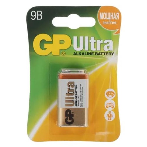 Батарея GP 1604AU 6LR61 9V  Крона Ultra Alkaline 