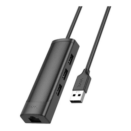 Сетевая карта USB-LAN Hoco HB42 + 3USB