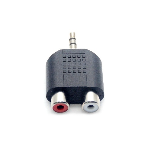 Переходники audio jack 3.5mm F to 2RCA F,