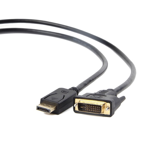 Кабель DisplayPort-DVI Gembird/Cablexpert CC-DPM-DVIM-1M, 1м, 20M/19M, черный, экран, пакет