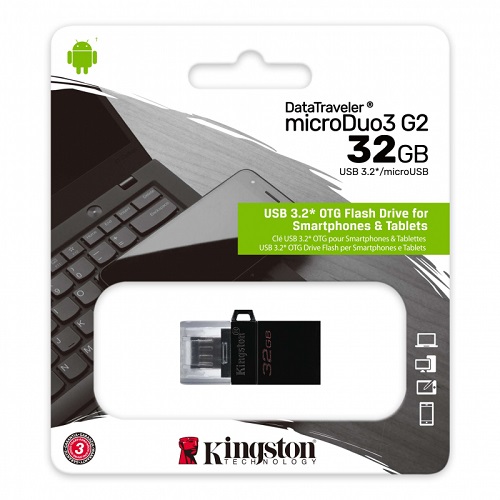 Карта памяти 32Гб Kingston OTG (DTDUO3G2/32GB)