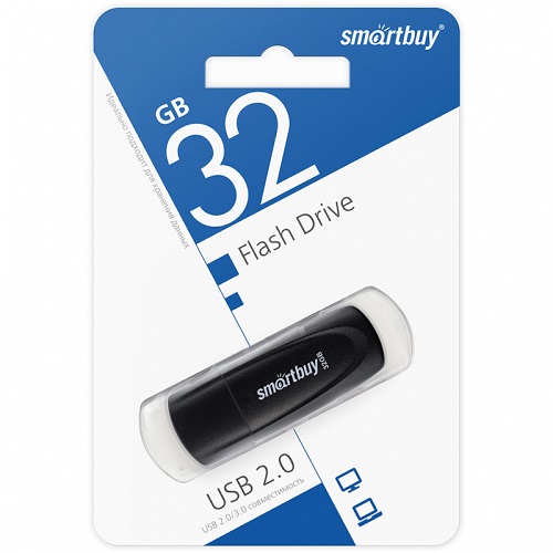 Карта памяти 32Гб SmartBuy Scout Black