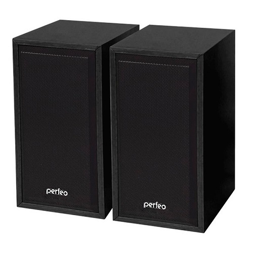 Колонки 2.0 Perfeo Cabinet PF-84-BK  6Вт 