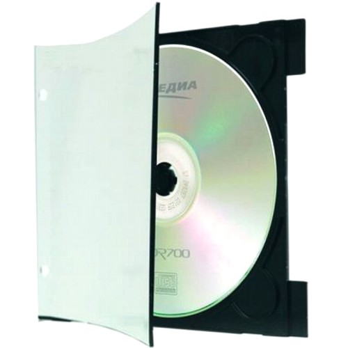 Коробка на 1 CD тонкая, 3мм, А-Медиа, Clip Tray