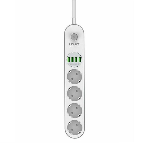 Сетевой фильтр 2м Perfeo LD_B4438 LDNIO SE4432 +4 USB 17W