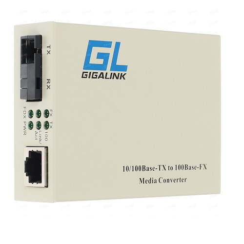 Медиаконвертер GIGALINK GL-MC-UTPF-SC1F-18SM-1550-N