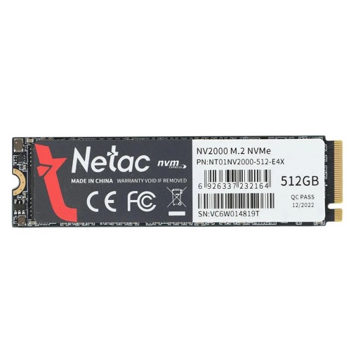 Накопитель SSD PCI-E x4 512Gb Netac NV2000 (2500/1950) TBW 300