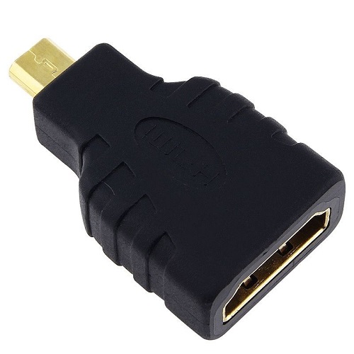 Переходник HDMI female - micro HDMI male, позолоченные контакты