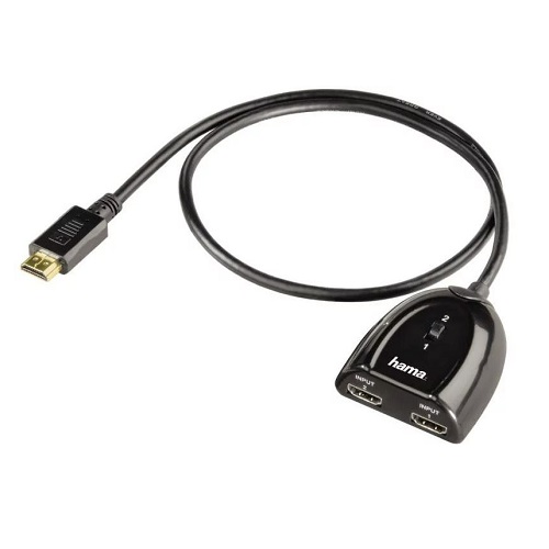 Переключатель HDMI, 2 входа - один выход, для поочерёдного использования, ручной, механический