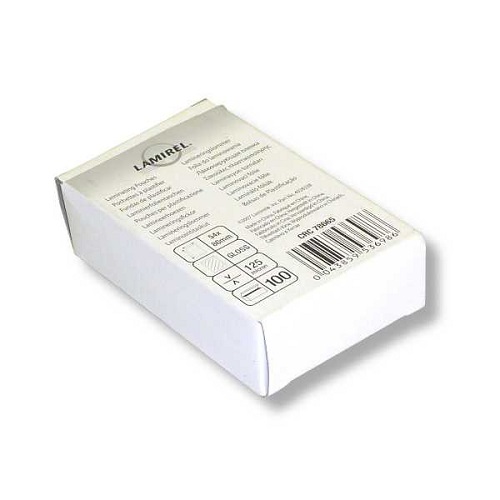 Плёнка для ламинирования А8 54х86мм, 125мкм (100)