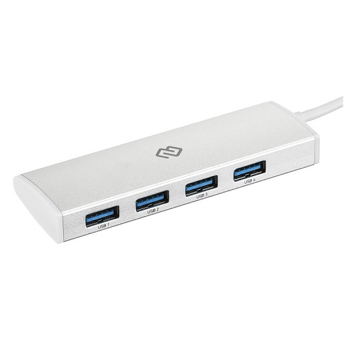 Разветвитель USB-C Digma HUB-4U3.0-UC-S 4порт. 