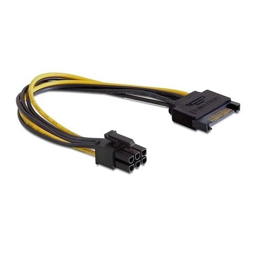Переходник питания для видеокарты SATA->PCI-Express 6pin