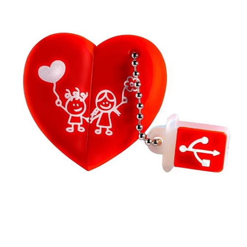 Карта памяти 64Гб SmartBuy Wild series Сердце (SB64GBHeart)