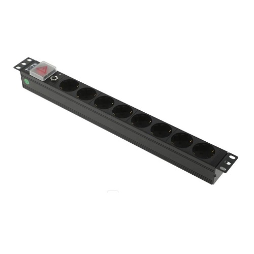 Блок распределения питания Lanmaster (TWT-PDU19-10A8P ) 8xSchuko 10A