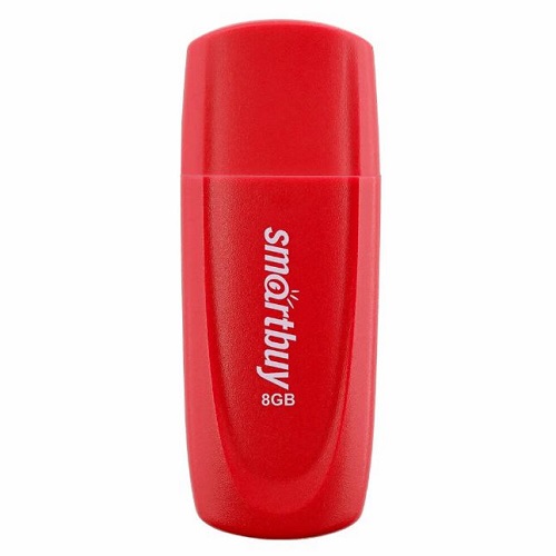Карта памяти 8Гб Smartbuy Scout Red