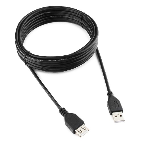 Удлинитель USB 2.0 4.5м Pro 2ферит. кольца, экран