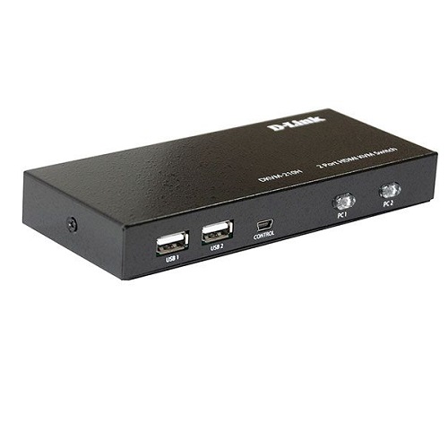 KVM-переключатель D-Link DKVM-210H/A1A, 2-портовый  с портами HDMI и USB
