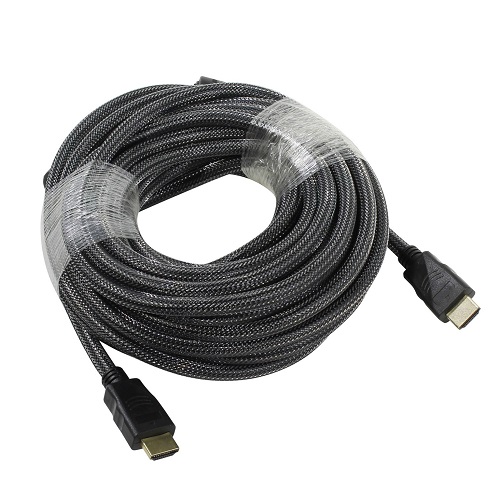 Кабель HDMI-HDMI ver:1.4, 10m, ферит.кольца, плетеная оболочка, поз. конт.HDMI-33PRO Defender блистер