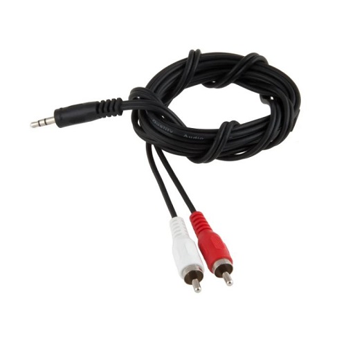 Переходник аудио 2RCA (m) - 3.5 mm jack (f) A3371